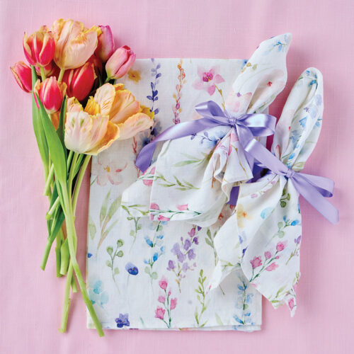 Pastel Blooms Tea Towel & Napkin Set