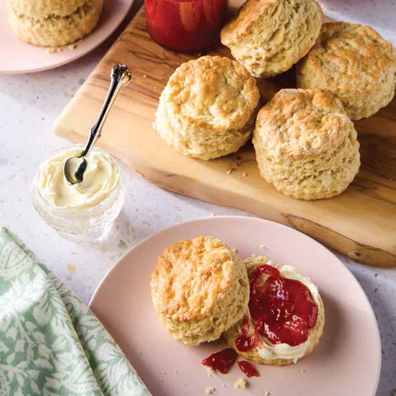 Biscuits with jam