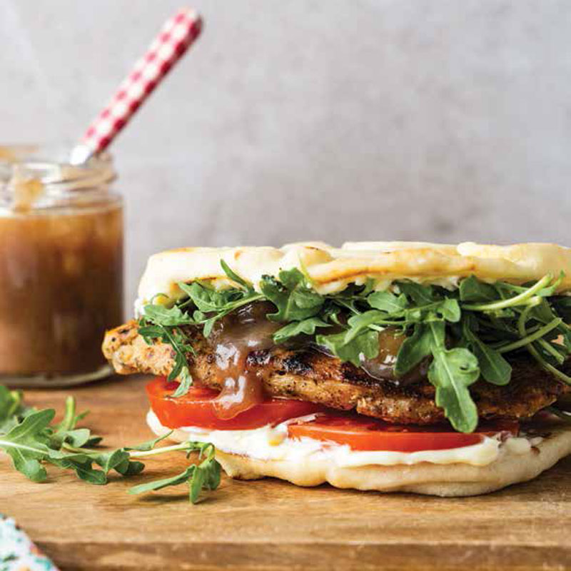 Sandwich with jam