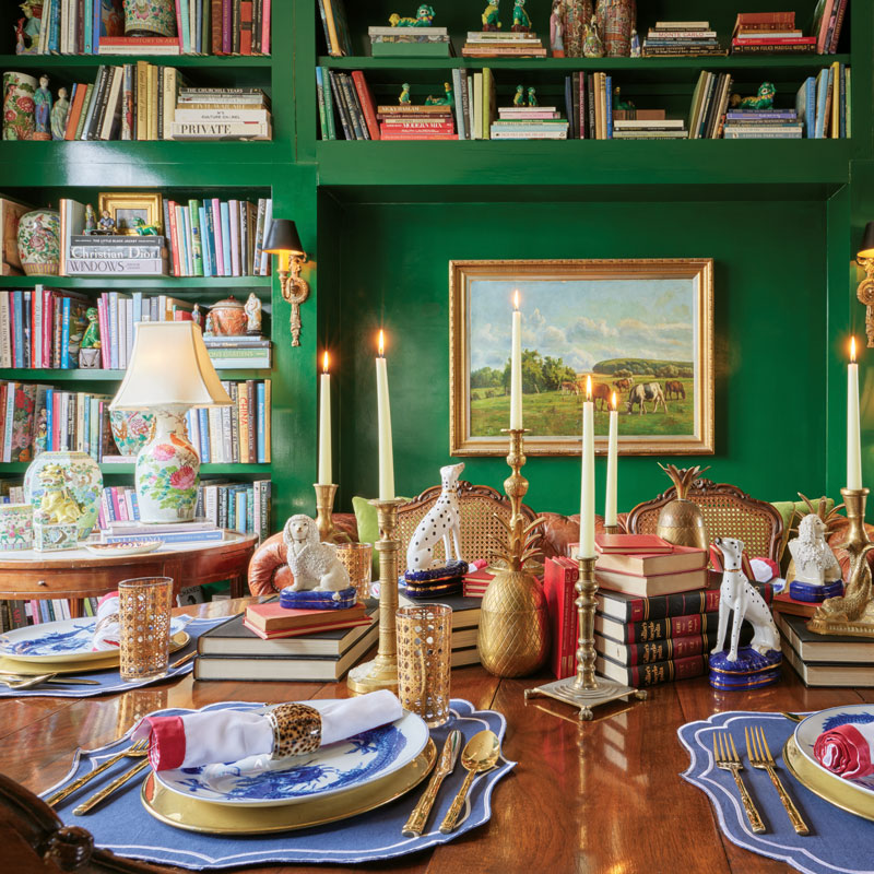 Table setting with color