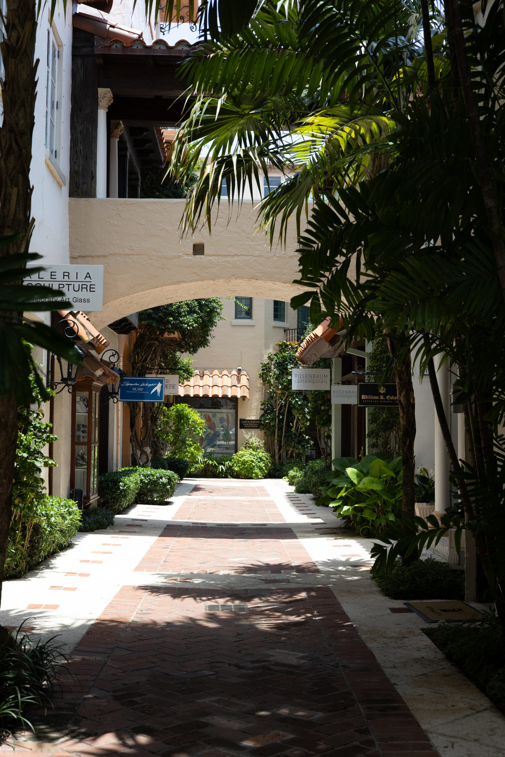 Quiet courtyard passage, Palm Beach