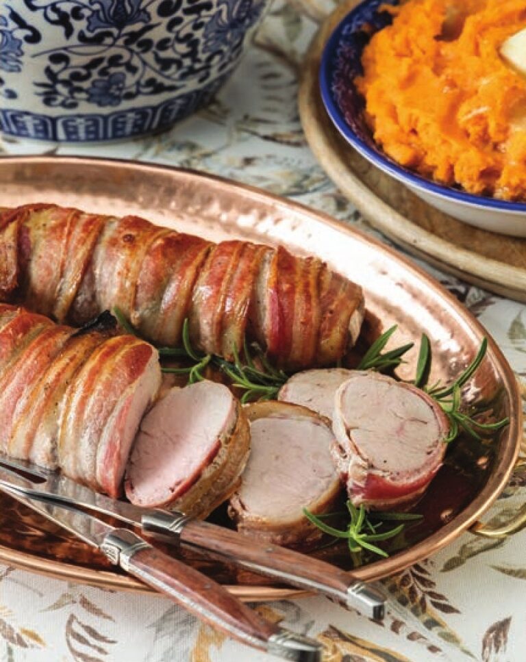 bacon-wrapped pork tenderloin